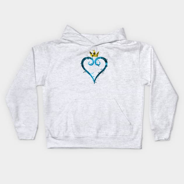 Kingdom Hearts (Colored) Kids Hoodie by JonathonSummers